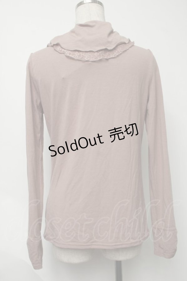 画像2: axes femme / ハイネックレースプルオーバー  ピンク S-25-08-07-015-AX-TO-AS-ZS (2)