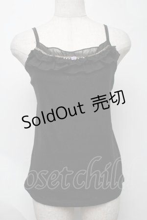 画像: axes femme / タンクトップ  黒 S-25-08-07-023-AX-TO-HR-ZS