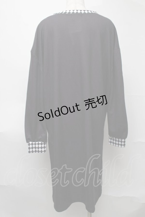 画像2: Drug Honey / スカルテディワンピース  黒ｘ白 S-25-08-07-027-PU-OP-AS-ZS (2)