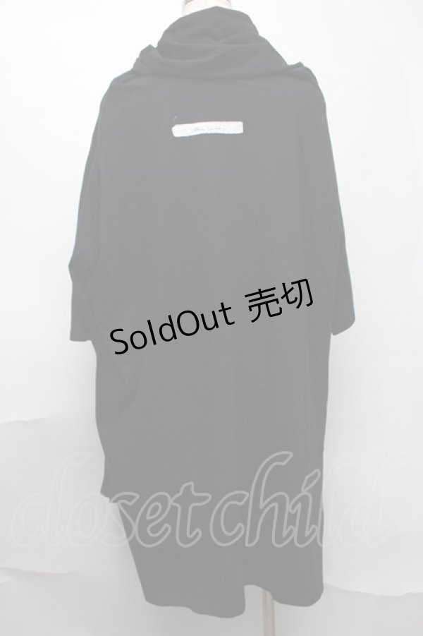 画像2: alice auaa / タートルネックドレープカットソー  黒 S-25-08-07-031-AA-TO-HR-ZS (2)