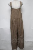 画像1: NieR Clothing / ベルトストラップジャンパースカート  カーキ S-25-08-07-037-PU-OP-AS-ZS (1)