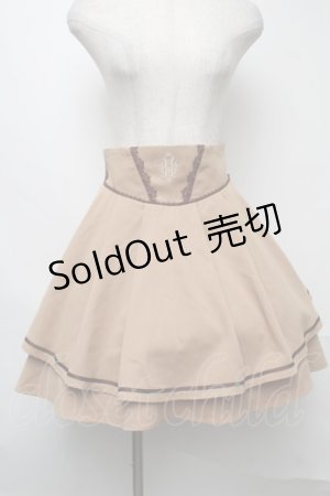 画像: Secret Honey / バックリボンスカート  ベージュ S-25-08-07-047-CA-SK-AS-ZS