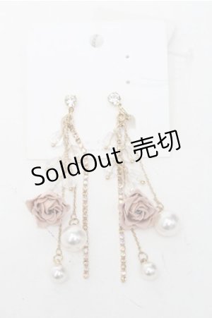 画像: axes femme / ローズビジューイヤリング   S-25-08-08-001-AX-AC-AS-ZS