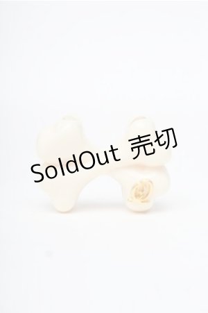 画像: Q-pot. / ボーンリボンパーツ  オフ S-25-08-08-006-QP-ZA-AS-ZS