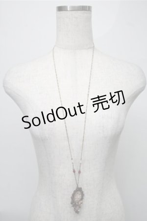 画像: axes femme / ローズカメオ風モチーフネックレス   S-25-08-08-028-AX-AC-AS-ZS