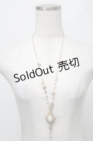 画像: axes femme / ローズカメオ風モチーフネックレス   S-25-08-08-031-AX-AC-AS-ZS