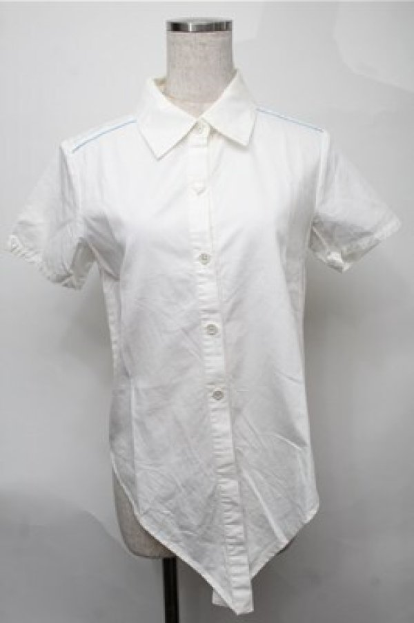 画像1: MILK / レース襟ブラウス  白 S-25-08-08-037-ML-BL-AS-ZS (1)