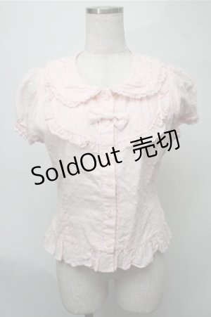 画像: BABY,THE STARS SHINE BRIGHT / スノードットシュガーブラウス  ピンク S-25-08-08-038-BA-BL-HR-ZS