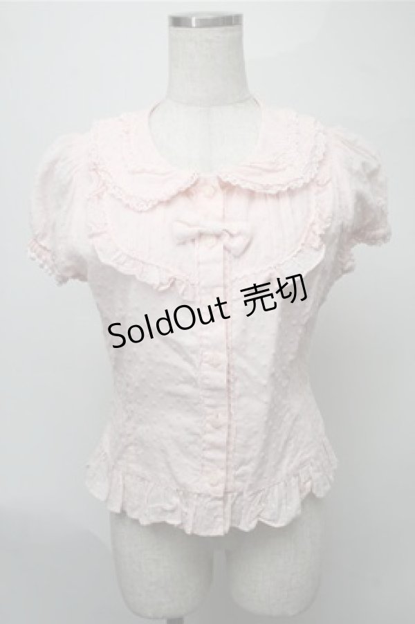 画像1: BABY,THE STARS SHINE BRIGHT / スノードットシュガーブラウス  ピンク S-25-08-08-038-BA-BL-HR-ZS (1)