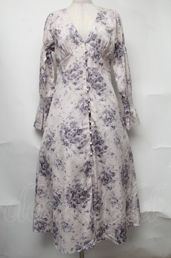 画像1: Maison de FLEUR Petite Robe / フラワープリントワンピース   S-25-08-09-043-EL-OP-AS-ZS (1)