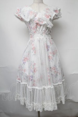 画像: mille fille closet by LODISPOTTO / My Sweet Gardenワンピース  白 S-25-08-09-045-LO-OP-HR-ZS