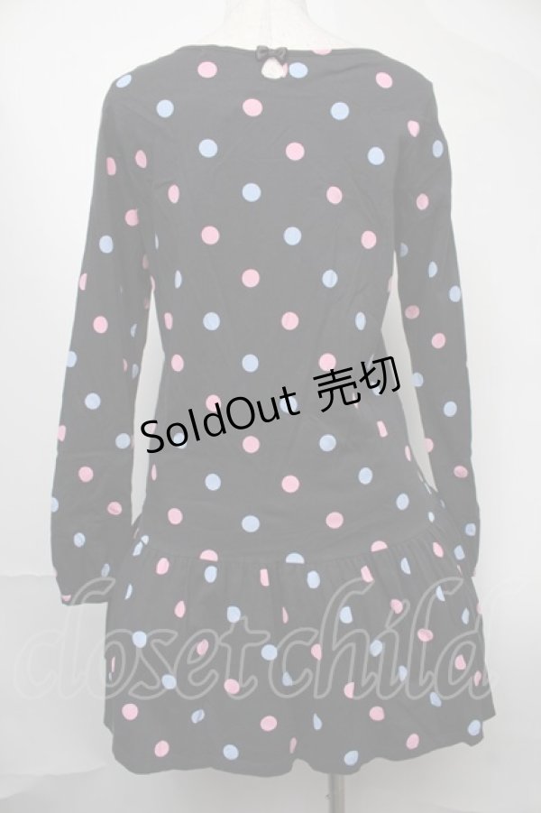 画像2: MILK / ドットカットワンピース  黒 S-25-08-09-054-ML-OP-AS-ZT491 (2)