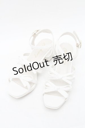 画像: LODISPOTTO / リボンサンダル L 白 S-25-08-09-013-LO-SH-AS-ZS
