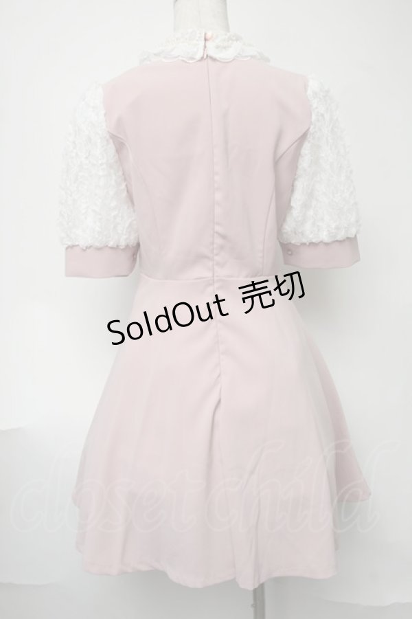 画像2: manon select / レース使いワンピース  ピンク S-25-08-11-040-LO-OP-SZ-ZT473 (2)