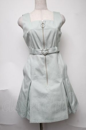 画像: MYRTILLE / ジップジャンパースカート - ミントグリーン S-25-08-11-042-LO-OP-SZ-ZS
