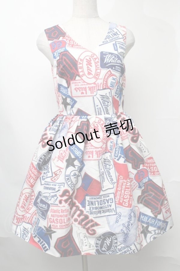 画像1: MILK / Patch girlドレス  白 S-25-08-11-005-ML-OP-AS-ZS (1)