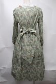 画像2: Jane Marple / Liberty William Morris いちご泥棒ワンピース  グリーン S-25-08-11-051-JM-OP-AS-ZI (2)