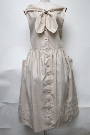 画像: Physical Drop / 2wayスモックドレス  ベージュ S-25-08-11-057-LO-OP-AS-ZS