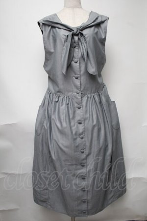 画像: Physical Drop / 2wayスモックドレス  グレー S-25-08-11-058-LO-OP-AS-ZS