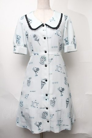 画像: MILK / Petit tattooワンピース  サックス S-25-08-11-006-ML-OP-HR-ZS