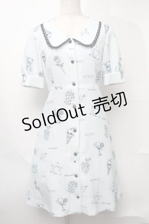 画像: MILK / Petit tattooワンピース  サックス S-25-08-11-006-ML-OP-HR-ZI