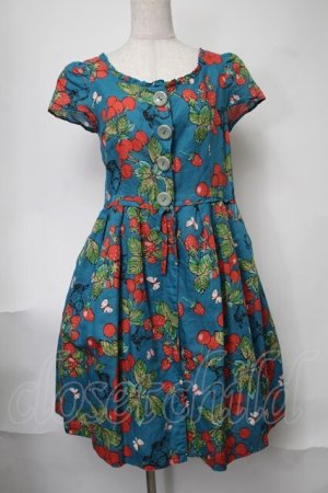 画像: Jane Marple / springガーデンプリントのハイウエストホルターサンドレス  ブルー S-25-08-11-066-JM-SK-HR-ZS
