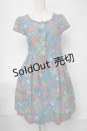 画像: Jane Marple / springガーデンプリントのハイウエストホルターサンドレス  ブルー S-25-08-11-066-JM-SK-HR-ZT351