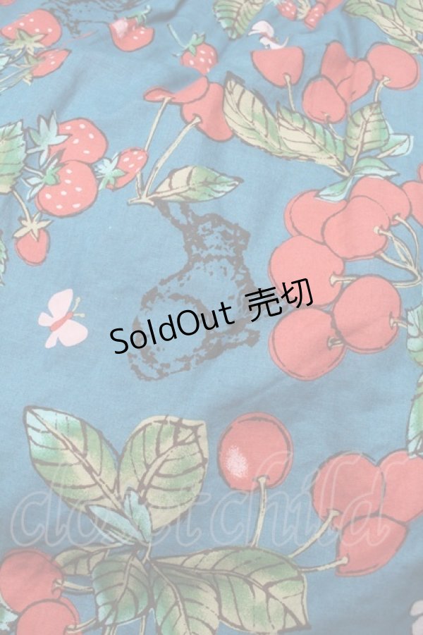 画像3: Jane Marple / springガーデンプリントのハイウエストホルターサンドレス  ブルー S-25-08-11-066-JM-SK-HR-ZT351 (3)