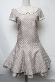 画像1: MILK / ドットワンピース  ベージュ S-25-08-11-008-ML-OP-AS-ZT491 (1)