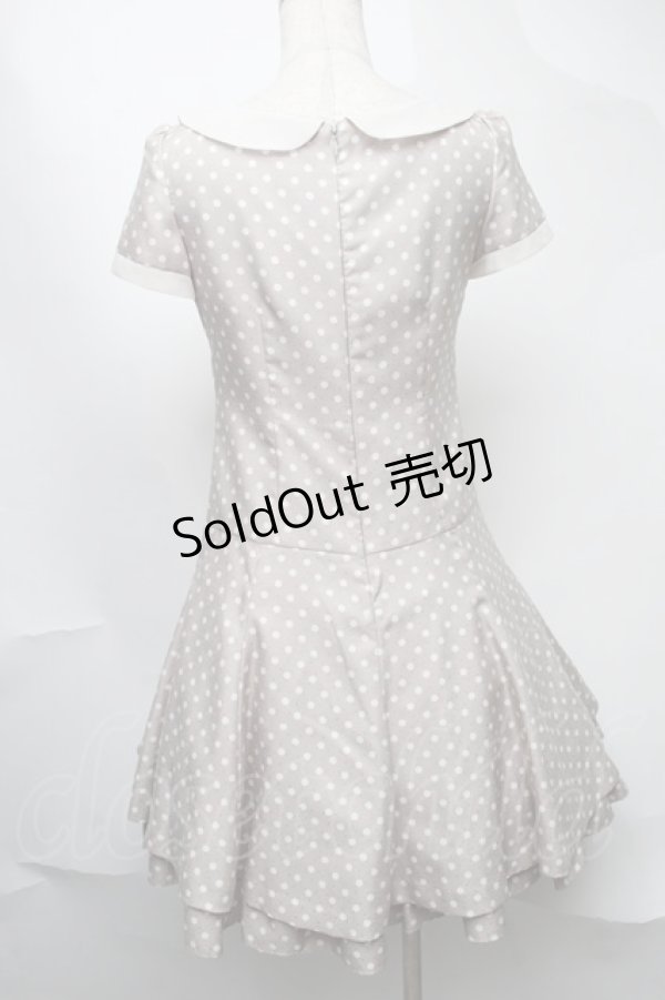 画像2: MILK / ドットワンピース  ベージュ S-25-08-11-008-ML-OP-AS-ZT491 (2)