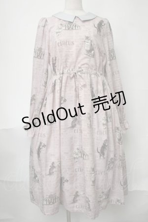 画像: Perla nell'ostrica / キャットサーカス襟付きワンピース  ピンク S-25-08-11-028-LO-OP-HR-ZT471