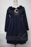 画像1: DearMyLove / 月刺繍ドリーミーワンピース  紺 S-25-08-11-029-EL-OP-HR-ZS (1)