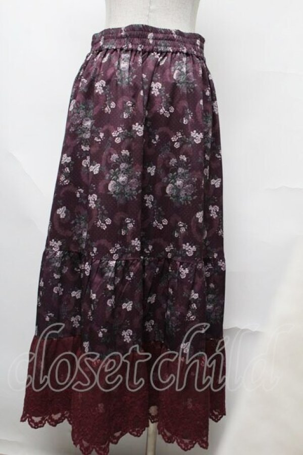 新品】axes ミュシャ／プリントスカート(ワイン) axes ミュシャ