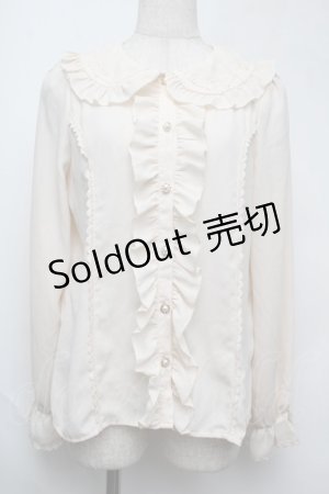 画像: axes femme kawaii / ローズレースブラウス  オフ S-25-08-13-008-AX-BL-AS-ZS