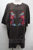 画像1: HEIHEI / ドラゴン刺繍BIGTシャツ  グレー S-25-08-13-026-PU-OP-AS-ZS (1)