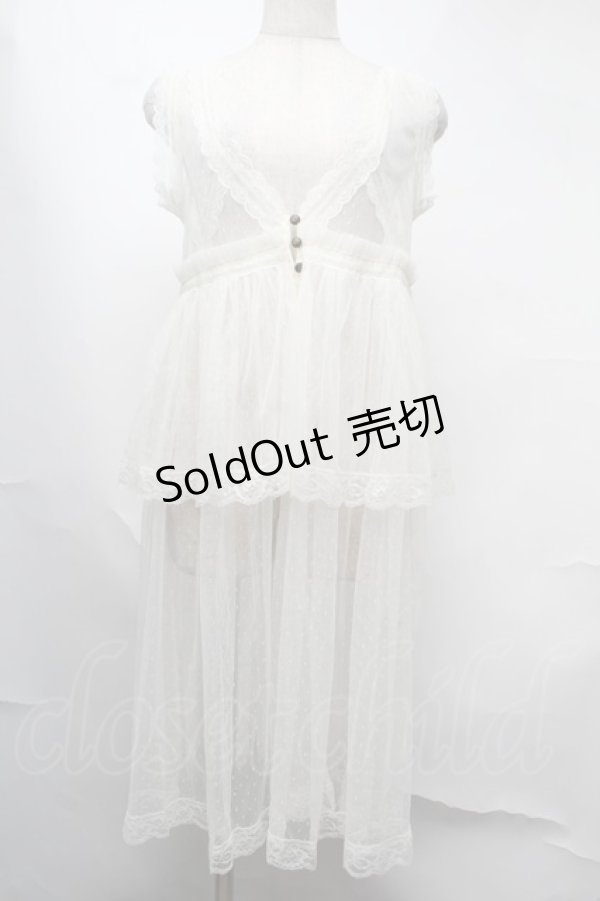 画像1: axes femme / ドットチュール重ねジレ  オフ S-25-08-13-035-AX-TO-AS-ZS (1)