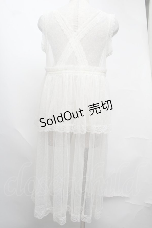 画像2: axes femme / ドットチュール重ねジレ  オフ S-25-08-13-035-AX-TO-AS-ZS (2)
