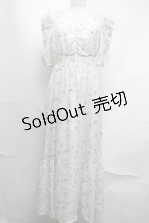 画像: An MILLE / 花柄ワンピース  オフｘブラウン S-25-08-13-038-EL-OP-AS-ZT484