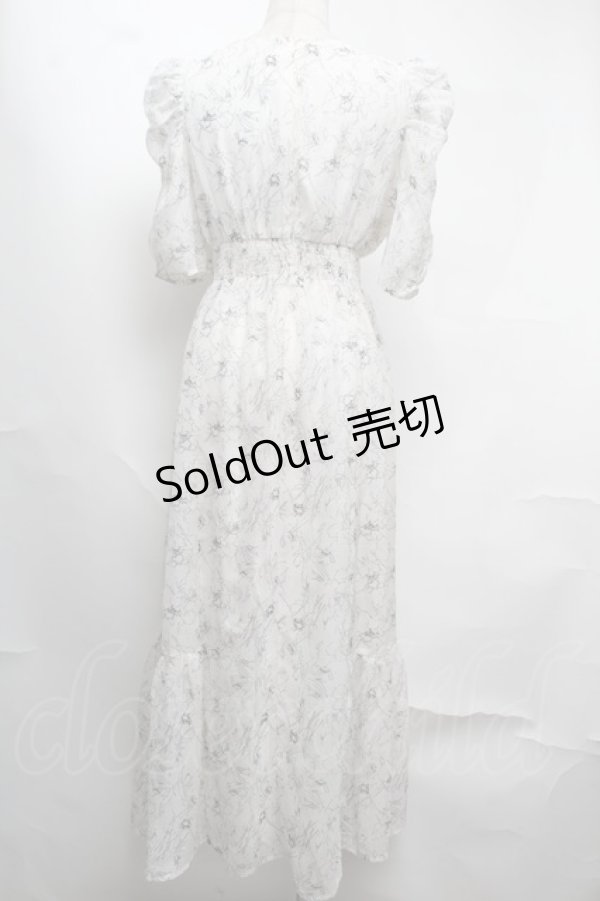 画像2: An MILLE / 花柄ワンピース  オフｘブラウン S-25-08-13-038-EL-OP-AS-ZT484 (2)