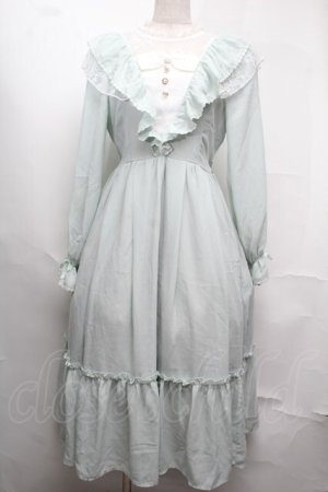 画像: axes femme kawaii / ヴィンテージシフォンワンピース  ミント S-25-08-13-040-AX-OP-HR-ZS