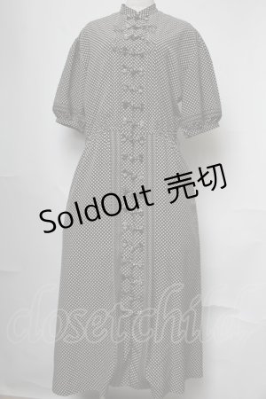 画像: KANEKO ISAO / チャオナボタンドットワンピース  黒 S-25-08-13-049-EL-OP-AS-ZT489