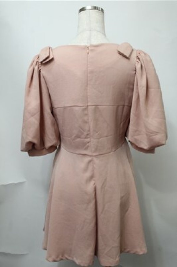 画像2: Honey Bunch / 半袖ワンピース  ベージュ S-25-08-14-042-LO-OP-AS-ZT458 (2)