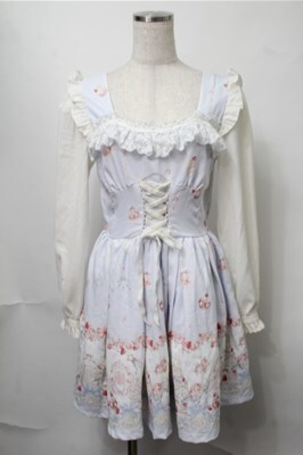 ワンピース LIZLISA LIZLISA afternoontea柄 ワンピース ホワイト（LIZ LISA