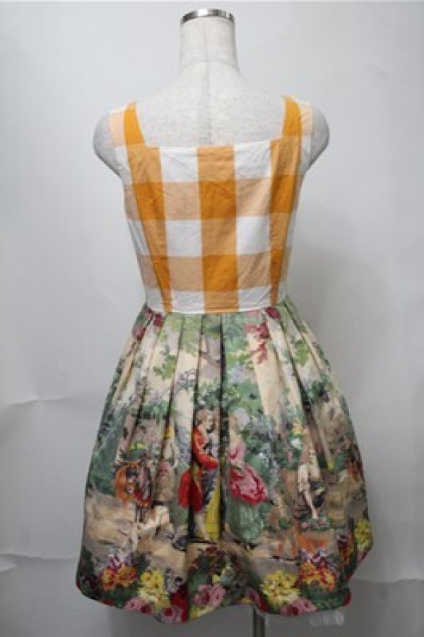 画像2: Lois CRAYON / 絵画ワンピース  イエロー S-25-08-14-053-LO-JA-AS-ZT275 (2)