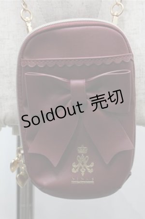 画像: m petit by misako / NINA′Sスマホショルダーバッグ  ワイン S-25-08-14-010-LO-BG-AS-ZS
