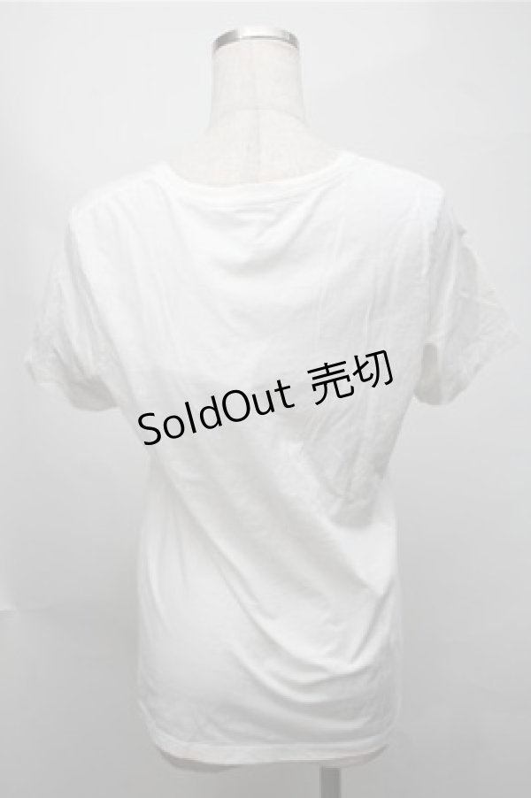 画像2: Jane Marple Dans Le Salon / プリントカットソー  白 S-25-08-14-012-JM-TO-AS-ZT066 (2)