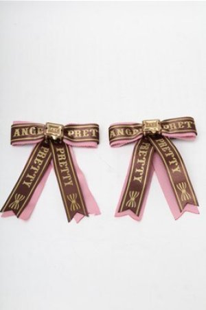 画像: Angelic Pretty / Chocolaterie PetitリボンクリップSet  ピンク S-25-08-14-003-AP-AC-HR-ZS