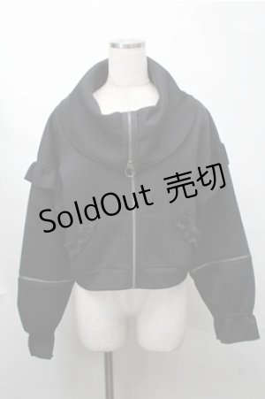 画像: axes femme / ハイネックZIPパーカー  黒 S-25-08-14-025-AX-TO-HR-ZS