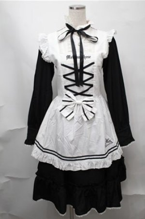 画像: metamorphose / Clan chateauワンピースセット  黒ｘ白 S-25-08-14-030-ME-OP-AS-ZT507