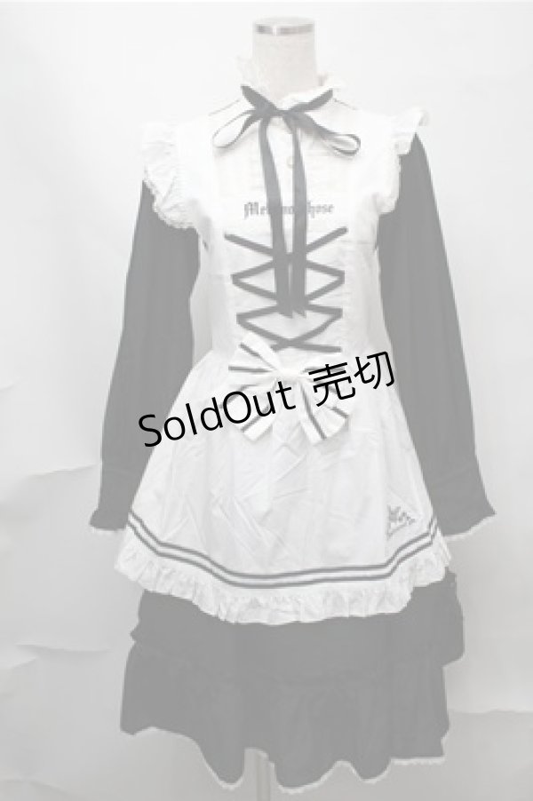 画像1: metamorphose / Clan chateauワンピースセット  黒ｘ白 S-25-08-14-030-ME-OP-AS-ZT507 (1)